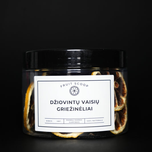 Džiovintų citrinų griežinėliai